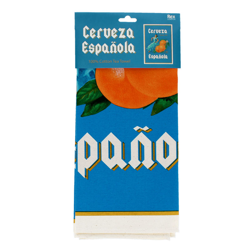 Rex London Cotton Tea Towel - Cerveza Española