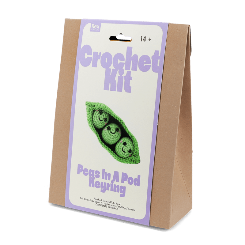 Rex London Crochet Keyring Kit - Peas In A Pod