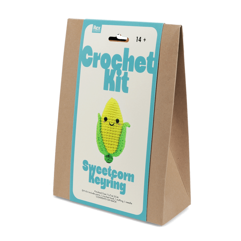 Rex London Crochet Keyring Kit - Sweetcorn