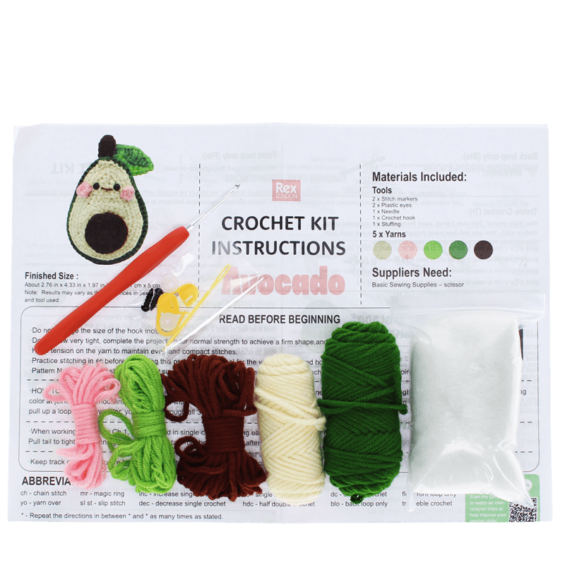 Rex London Crochet Kit - Avocado