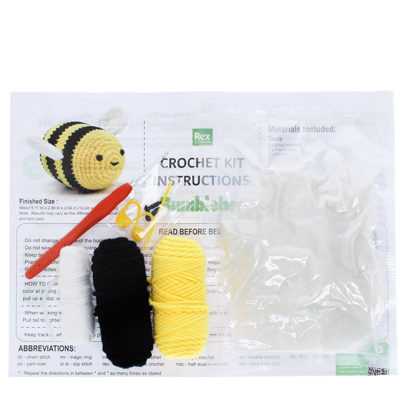 Rex London Crochet Kit - Bumblebee