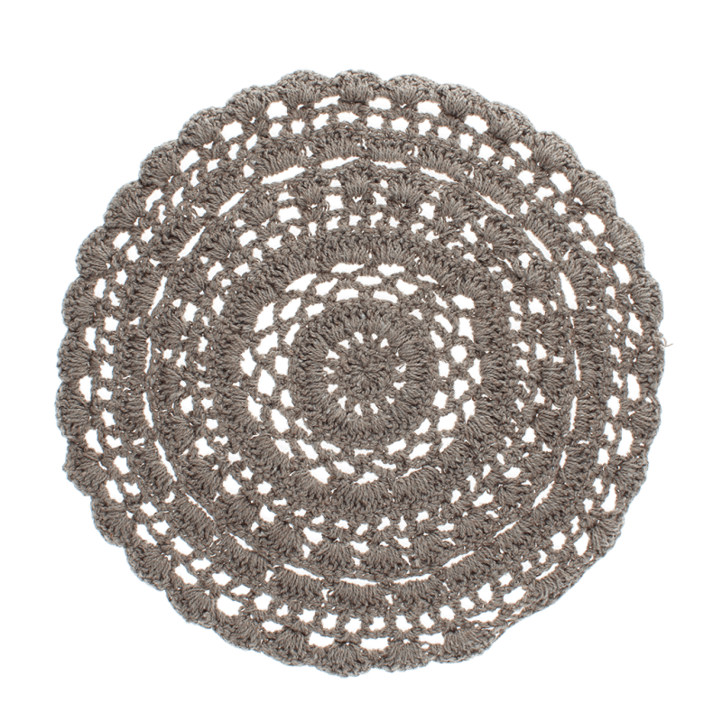Rex London Crochet Placemat - Grey
