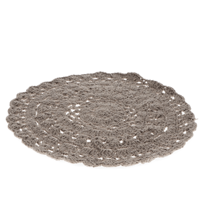 Rex London Crochet Placemat - Grey