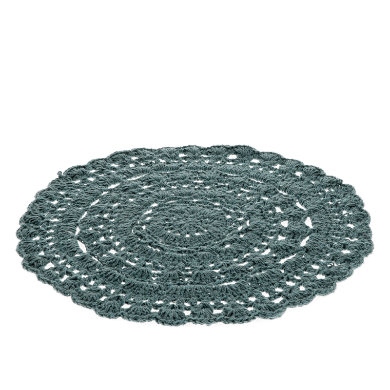 Rex London Crochet Placemat - Teal