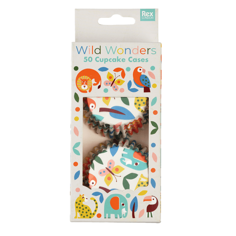 Rex London Cupcake Cases (pack Of 50) - Wild Wonders