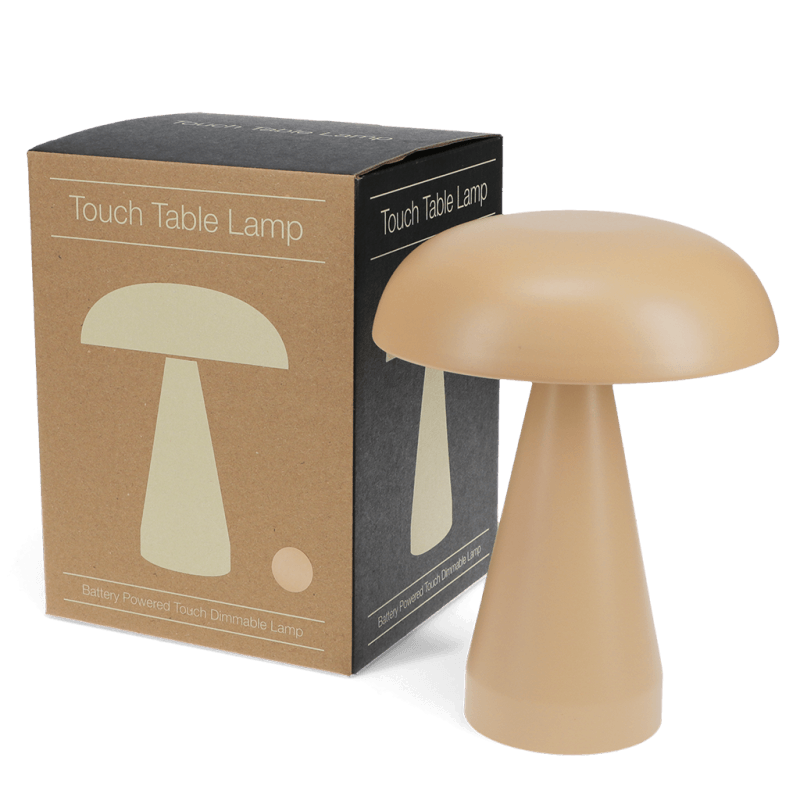 Rex London Dimmable Mushroom Touch Lamp - Fawn