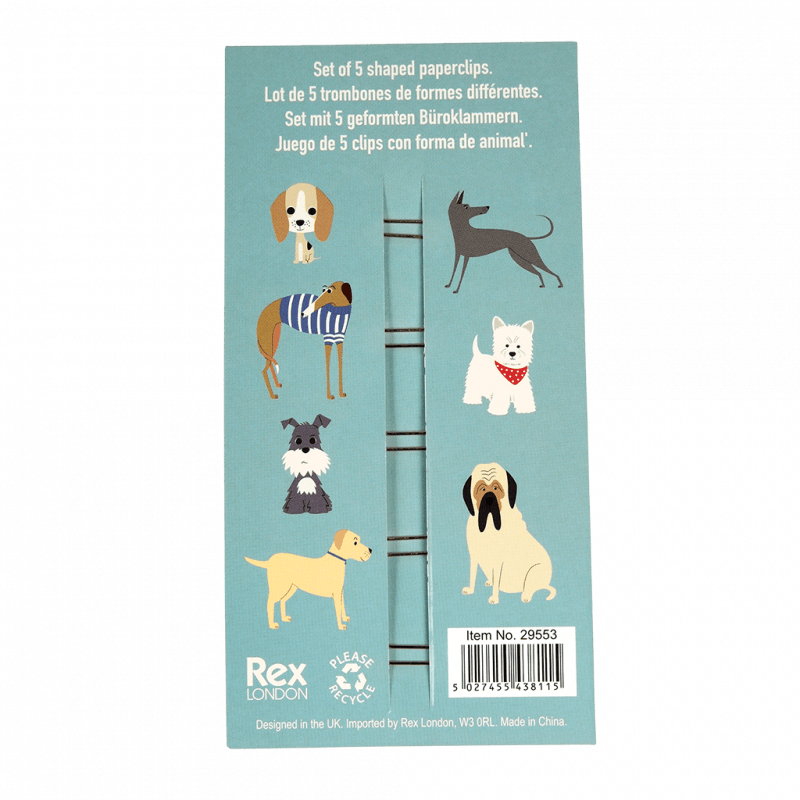 Rex London Dog Paper Clips (set Of 5) - Best In Show