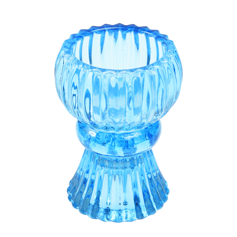 Rex London Double Ended Glass Candle Holder - Blue