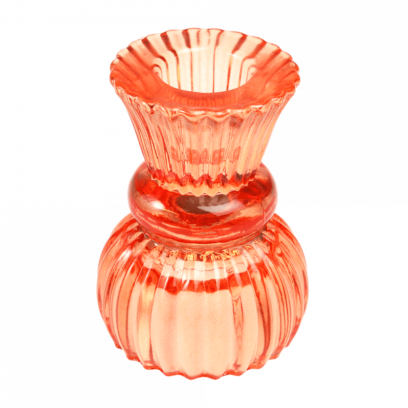 Rex London Double Ended Glass Candle Holder - Orange