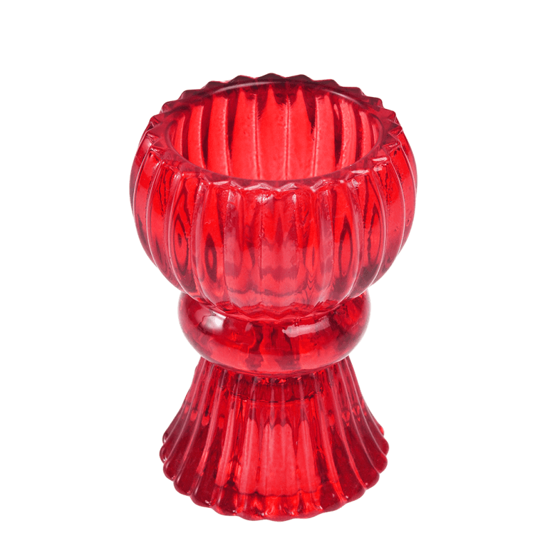 Rex London Double Ended Glass Candle Holder - Red