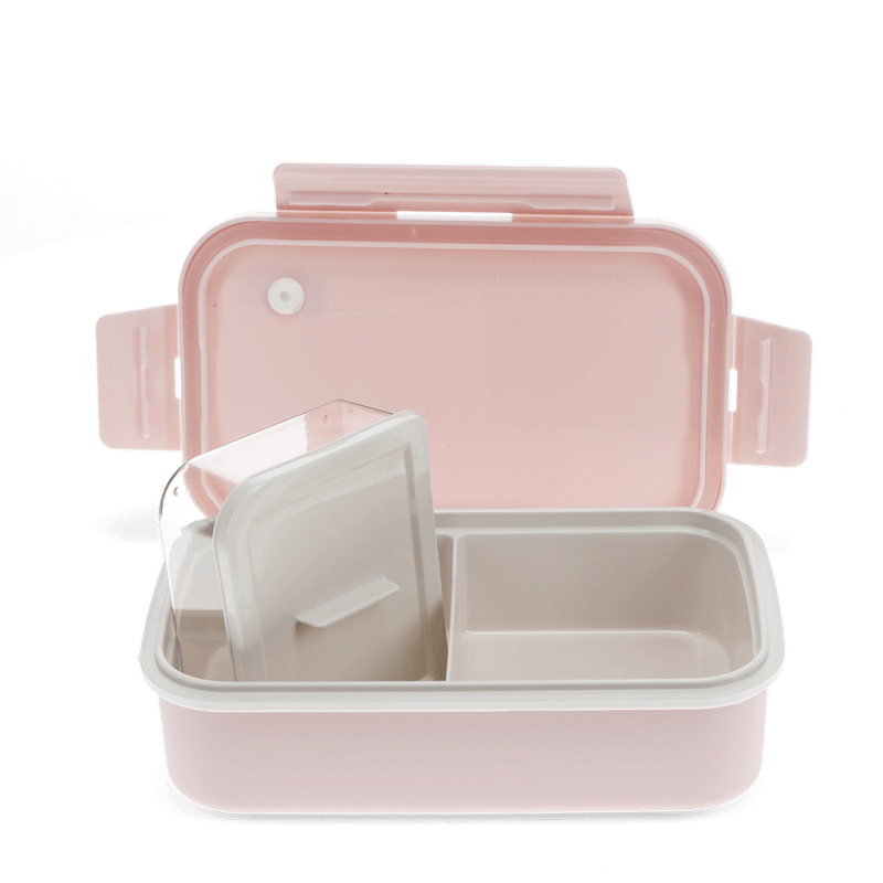 Rex London Double Wall Lunch Box With Divider - Pink