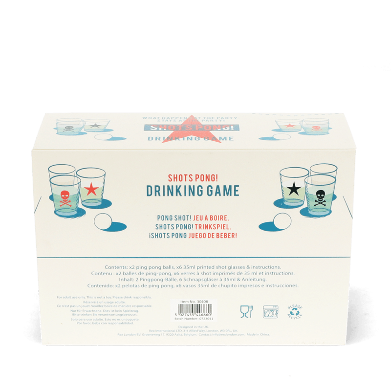 Rex London Drinking Game - Shots Pong