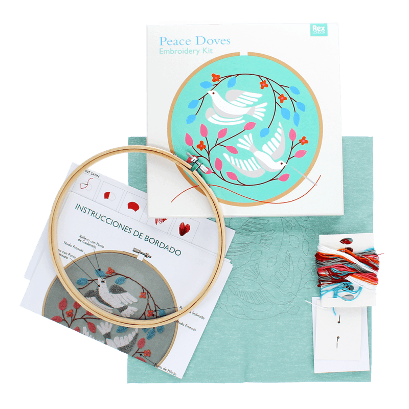 Rex London Embroidery Kit - Peace Doves