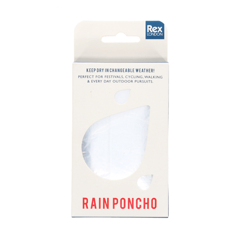 Rex London Emergency Rain Poncho - Blue Box