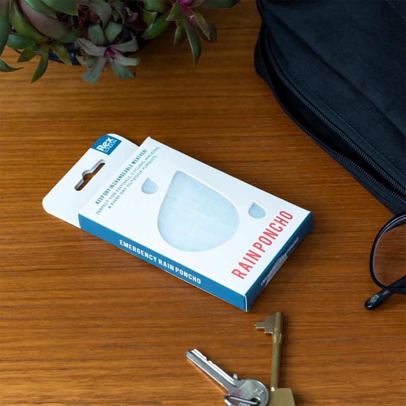 rex london Emergency rain poncho - Blue box