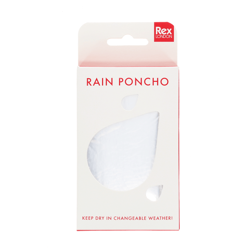 Rex London Emergency Rain Poncho - Red Box