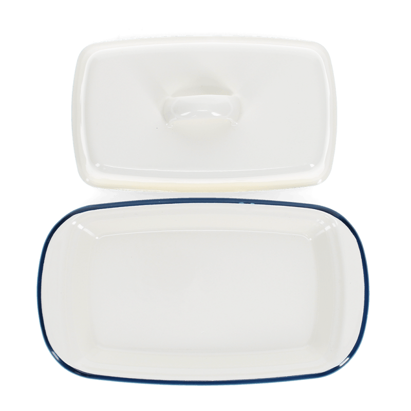Rex London Enamel Butter Dish - Blue