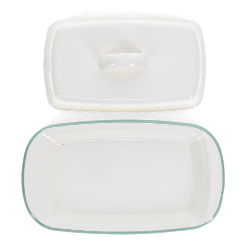 Rex London Enamel Butter Dish - Pistachio Green