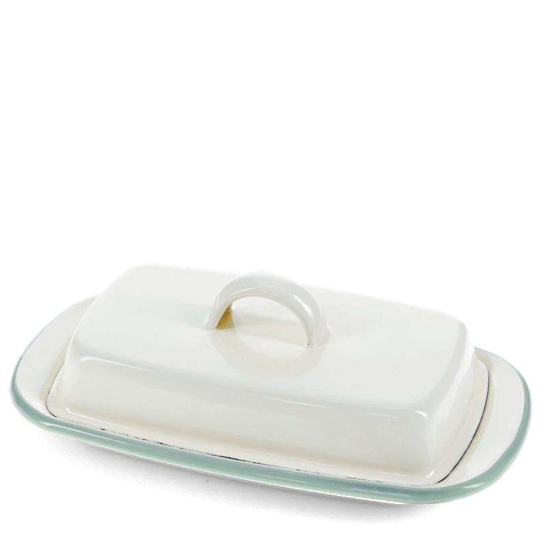 rex london Enamel butter dish - Pistachio green