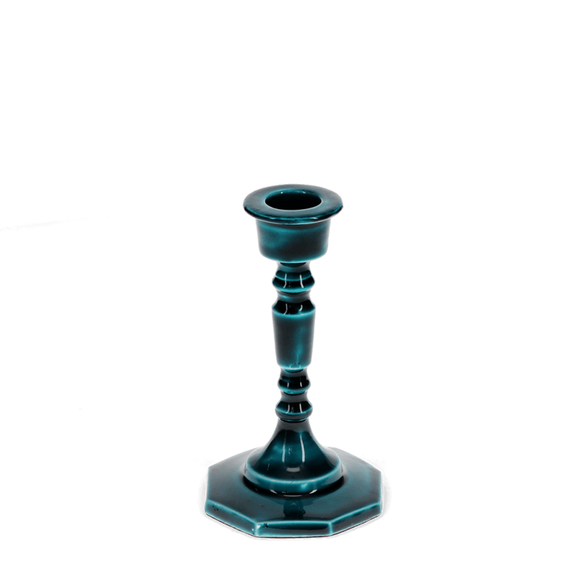 Rex London Enamel Candlestick (13cm) - Blue