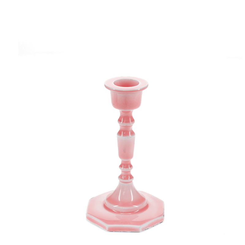 Rex London Enamel Candlestick (13cm) - Pink