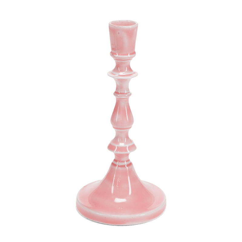 Rex London Enamel Candlestick (19cm) - Pink