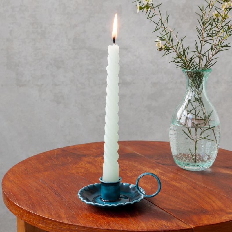rex london Enamel chamberstick candle holder - Blue