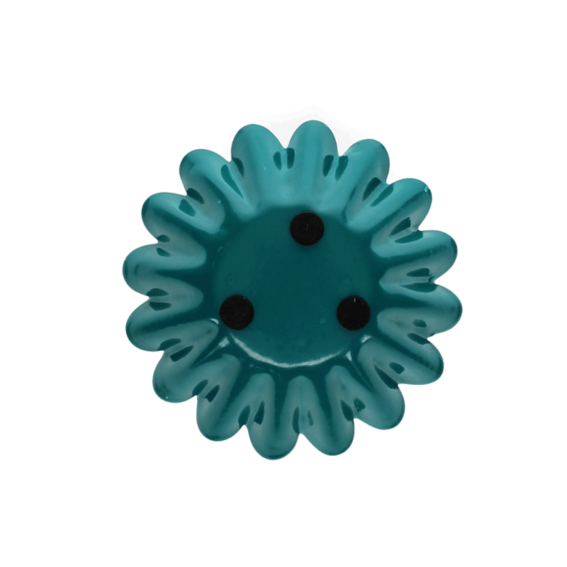 Rex London Enamel Cupped Flower Candle Holder - Blue