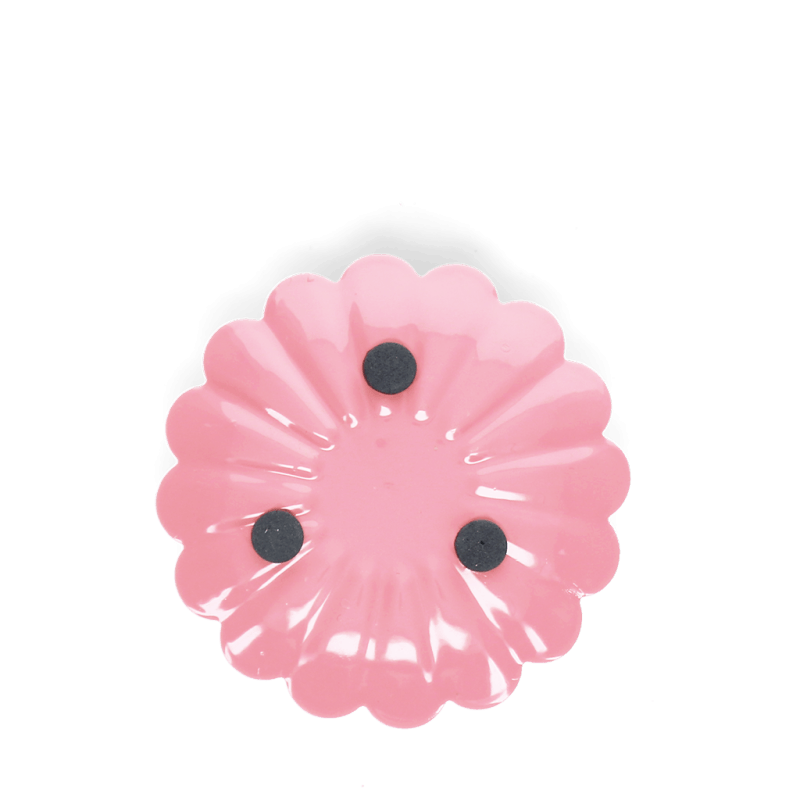 Rex London Enamel Flat Flower Candle Holder - Pink