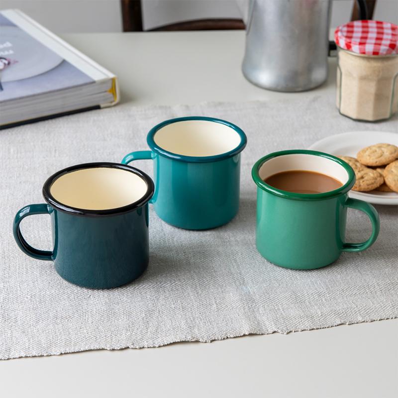 Rex London Enamel Mug 350ml - Green