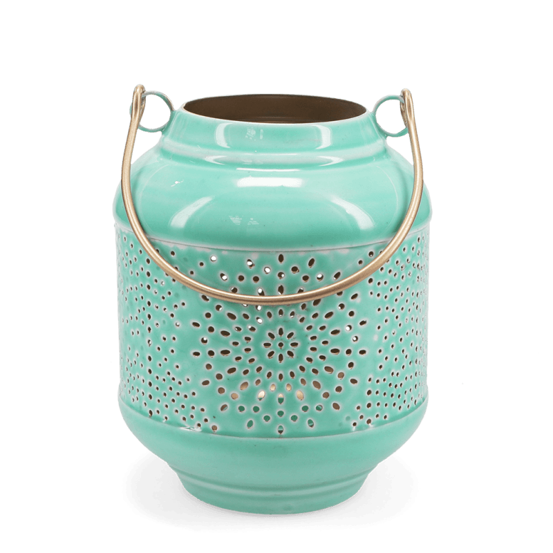 Rex London Enamel Tealight Lantern - Aqua