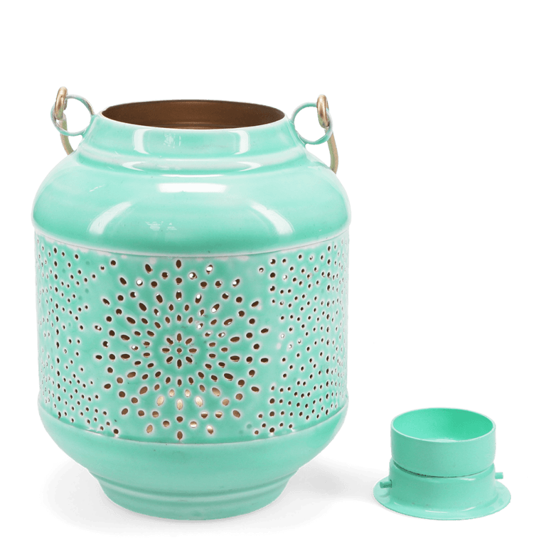 Rex London Enamel Tealight Lantern - Aqua