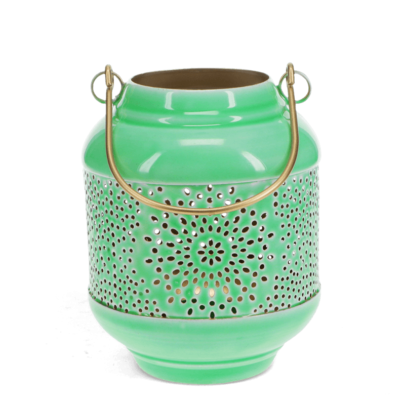 Rex London Enamel Tealight Lantern - Green