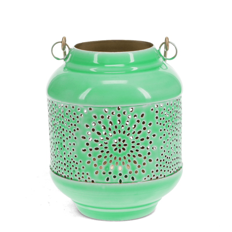 Rex London Enamel Tealight Lantern - Green