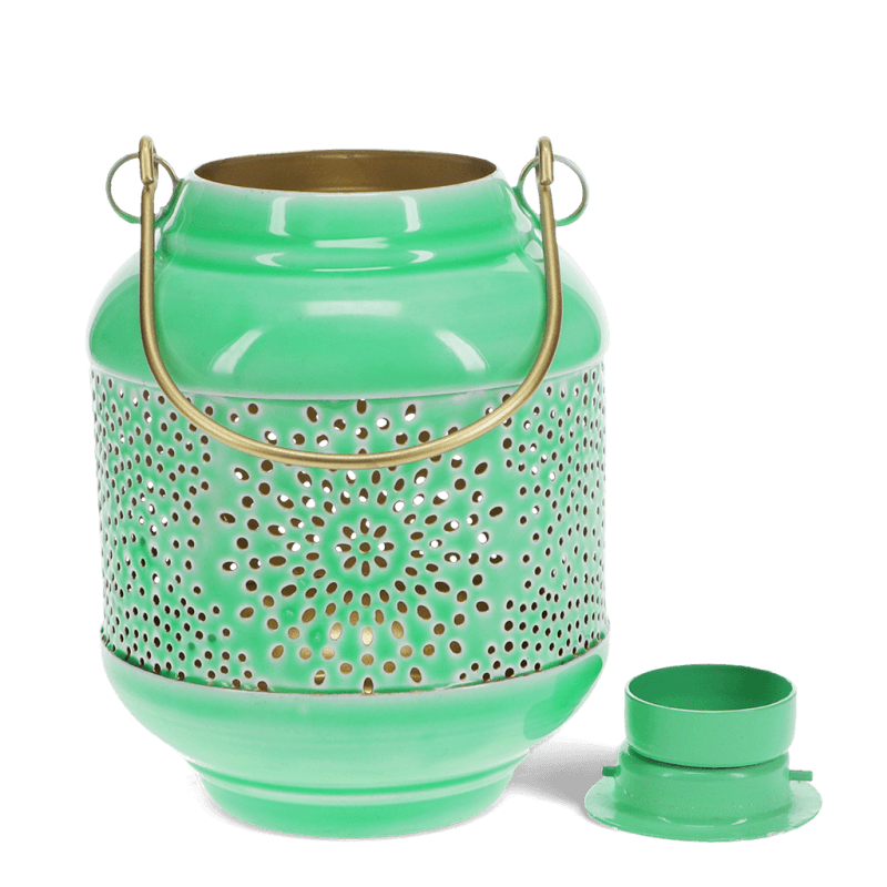 Rex London Enamel Tealight Lantern - Green