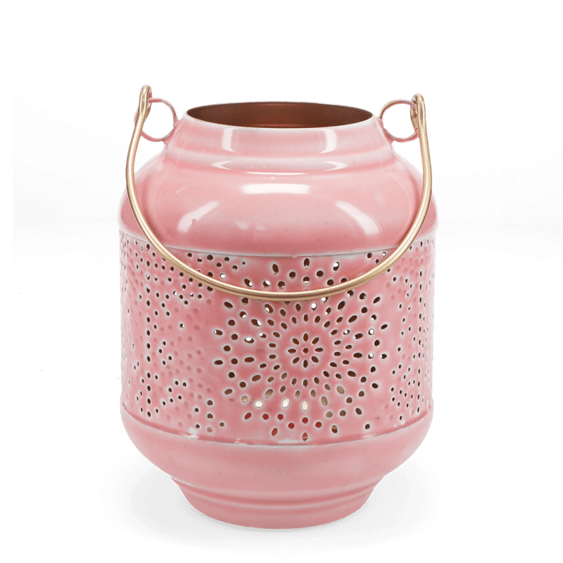 Rex London Enamel Tealight Lantern - Pink