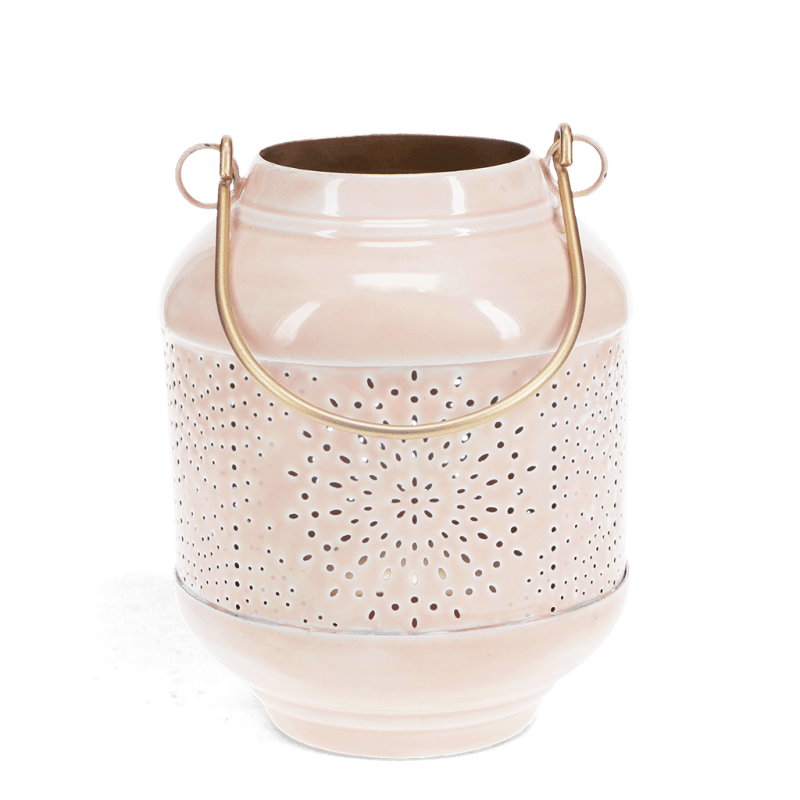 Rex London Enamel Tealight Lantern - Soft Pink