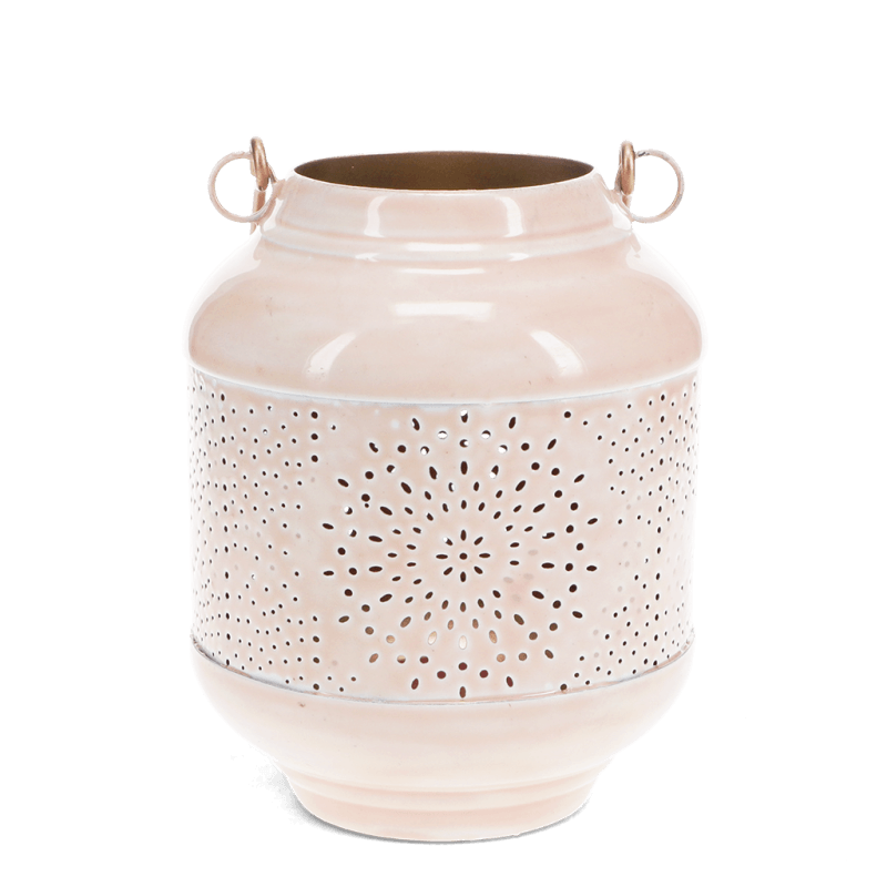 Rex London Enamel Tealight Lantern - Soft Pink