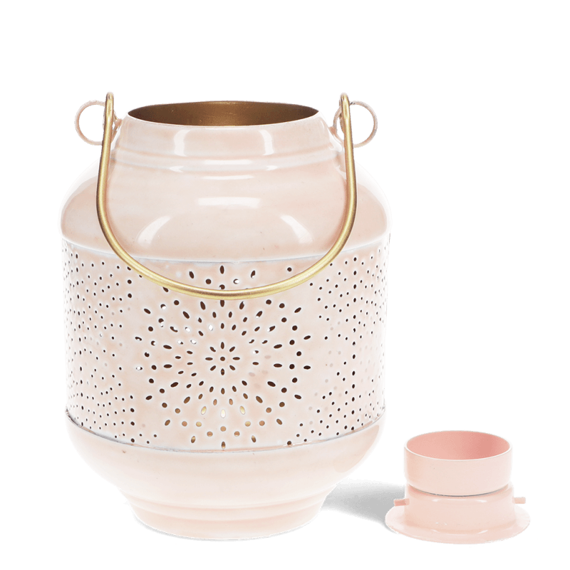 Rex London Enamel Tealight Lantern - Soft Pink