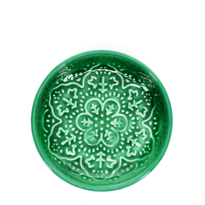 Rex London Enamel Trinket Dish (10cm) - Dark Green