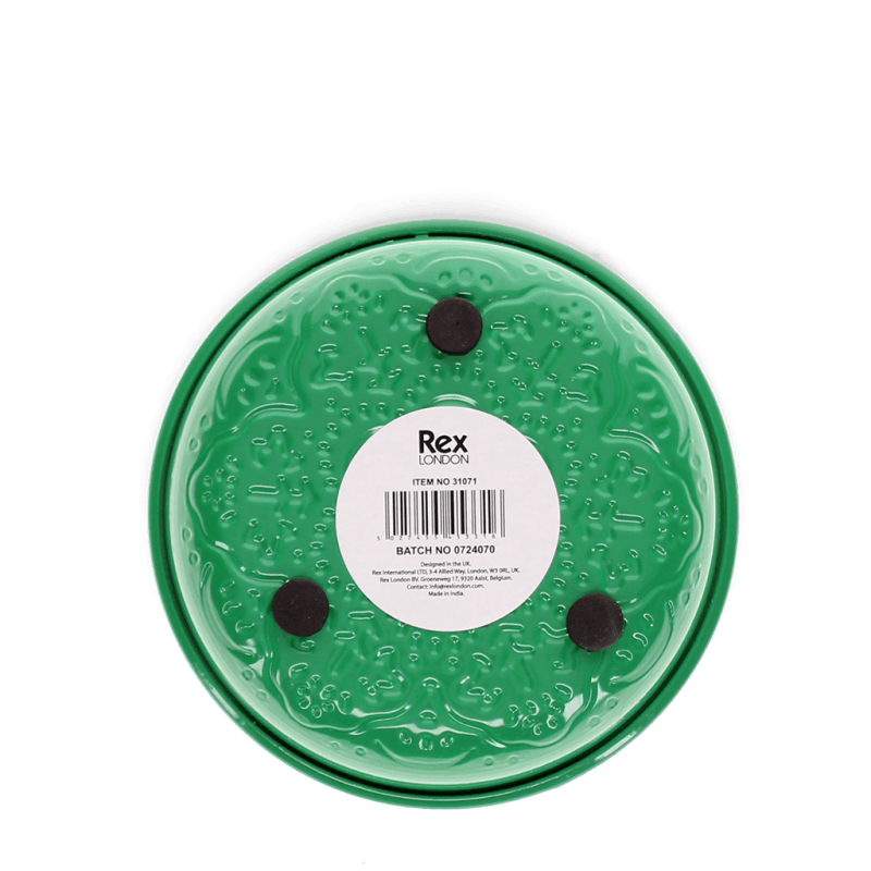 Rex London Enamel Trinket Dish (10cm) - Dark Green