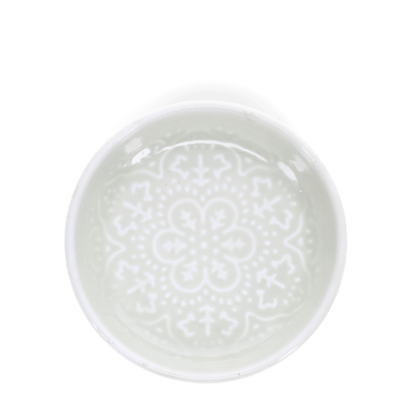 Rex London Enamel Trinket Dish (10cm) - Light Grey