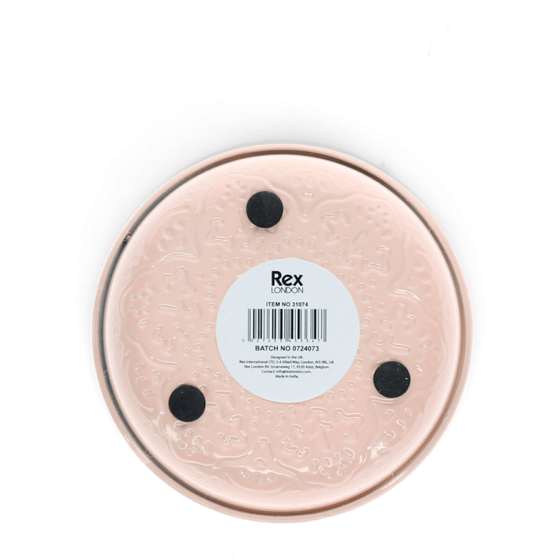 Rex London Enamel Trinket Dish (10cm) - Soft Pink