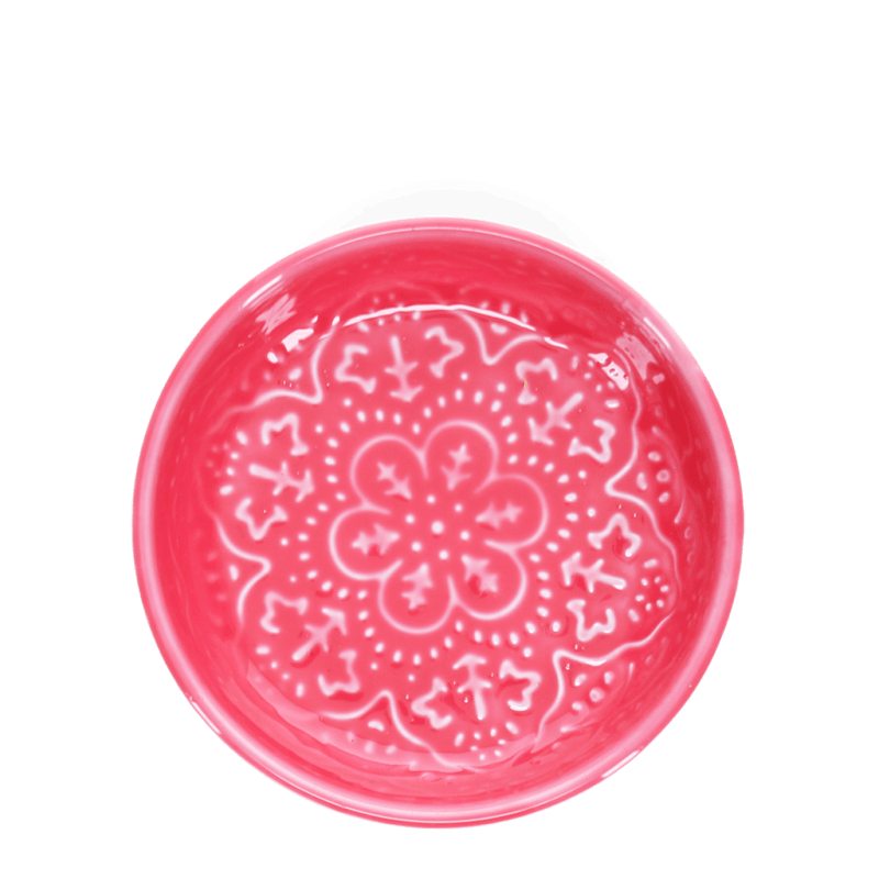 Rex London Enamel Trinket Dish (10cm) - Vibrant Pink