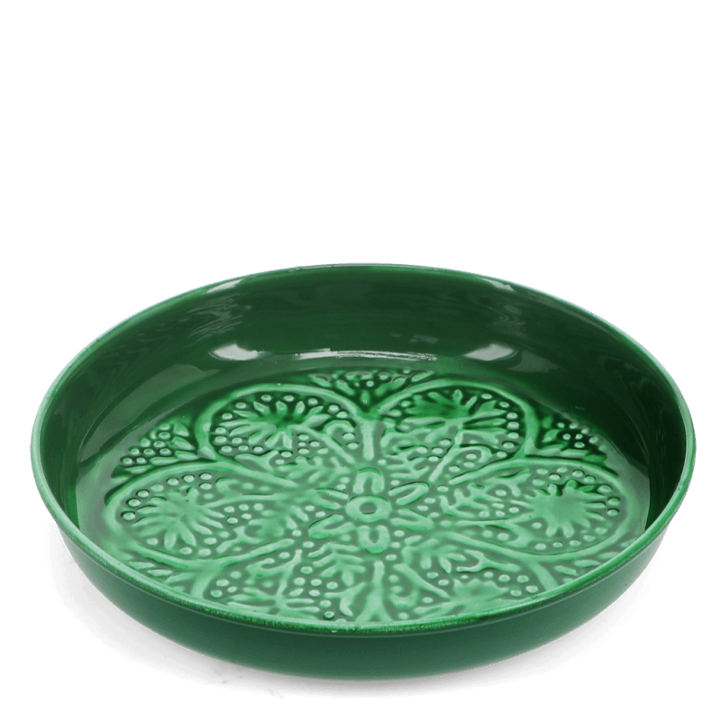 rex london Enamel trinket dish (17.5cm) - Dark green