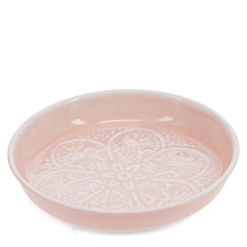 rex london Enamel trinket dish (17.5cm) - Soft Pink