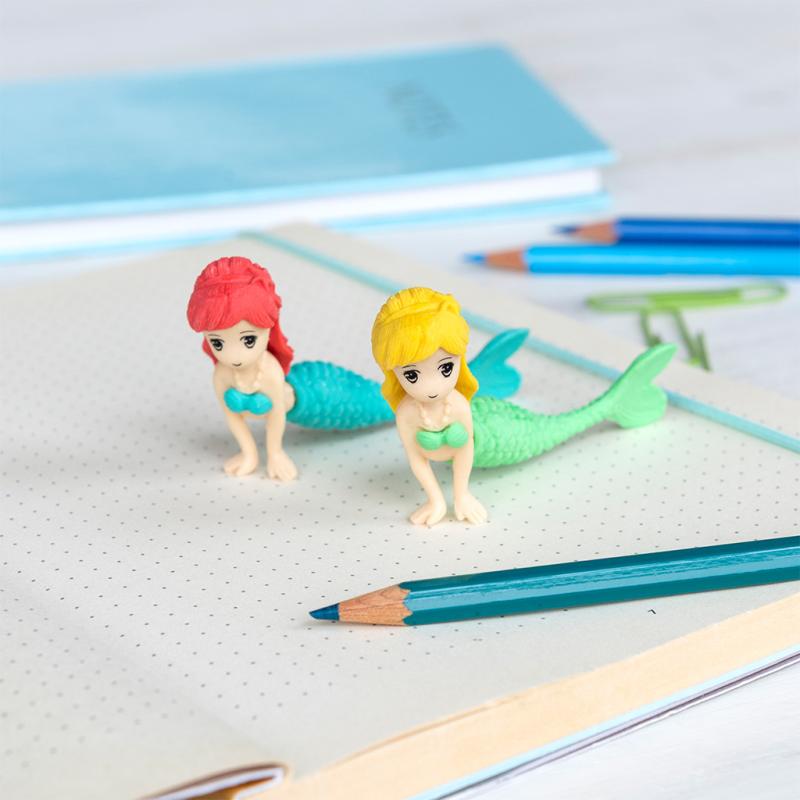 rex london Erasers (set of 2) - Mermaid