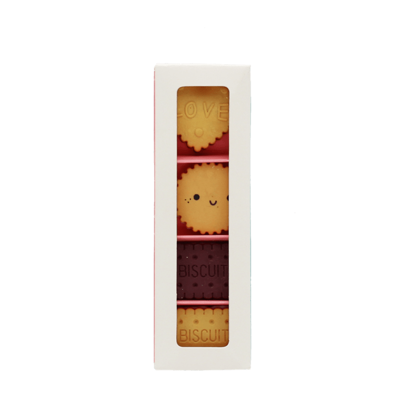Rex London Erasers (set Of 4) - Biscuits