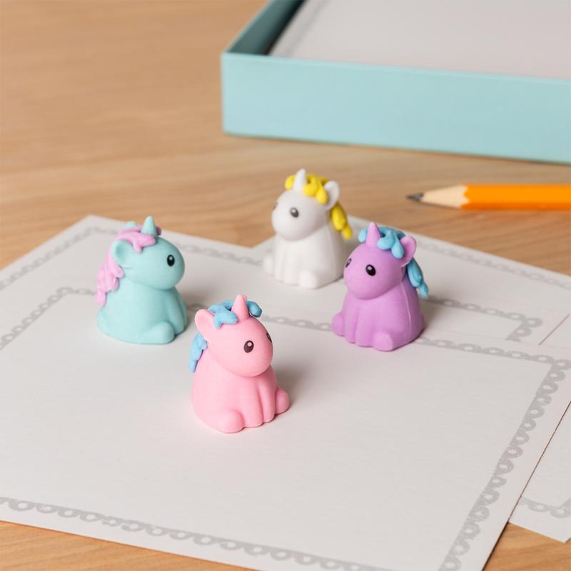 rex london Erasers (set of 4) - Unicorns