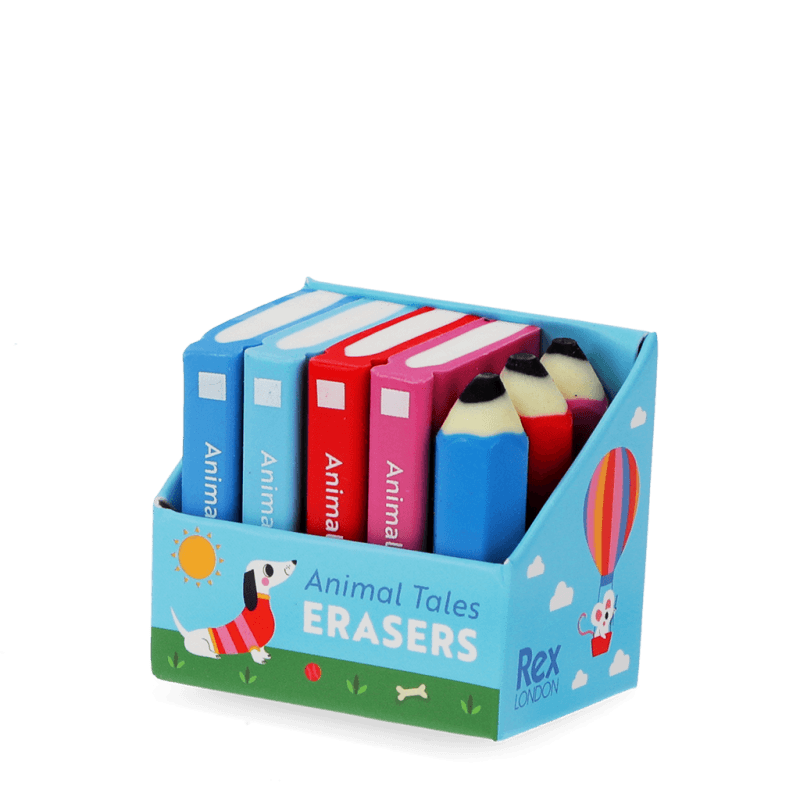 Rex London Erasers (set Of 7) - Animal Tales